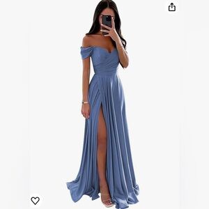 NWT Long Blue Formal Prom Dress